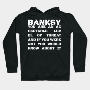 BANKSY Acceptable Threat Hoodie